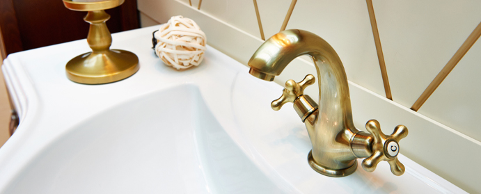 photo salle bain vintage robinet laiton photo salle bain vintage