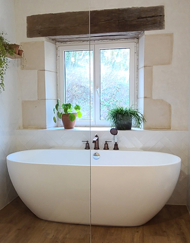 renovation-salle-bain-boheme-chic-baignoire-cuivre-laiton Renovation salle bain boheme chic baignoire S2ED Poitiers 86