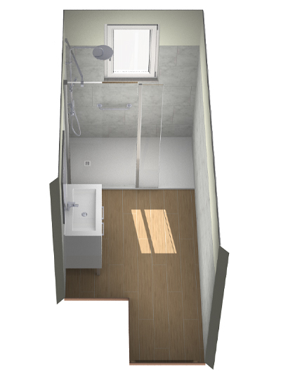 renovation-salle-bain-accessible-senior-pmr-3d-sani-acces salle-bain-moderne-grise-contemporaine-apres-sani-acces-la-rochelle