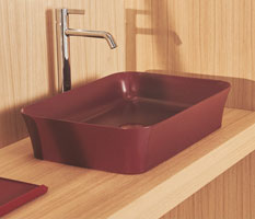 vasque-salle-bain-vintamine-couleur-rouge-ideal-standard Vasque salle bain vitaminée couleur vitamine rouge ideal standard