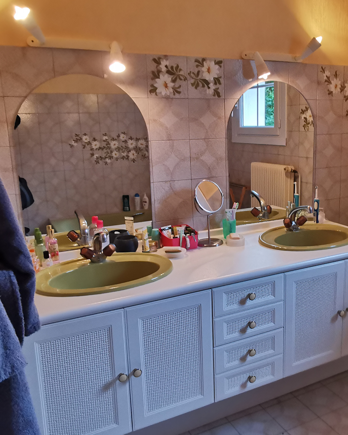 renovation-salle-bain-avant-bohme-chic-baignoire renovation salle bain boheme chic avant