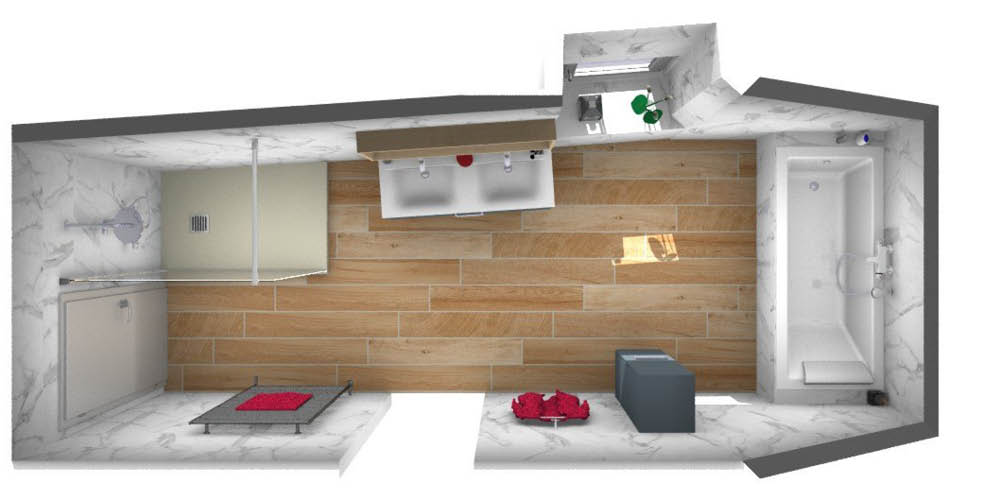 projet-renovation-salle-bain-douche-Lionservice-Dijon-3D Projet rénovation salle de bain douche Plan 3D