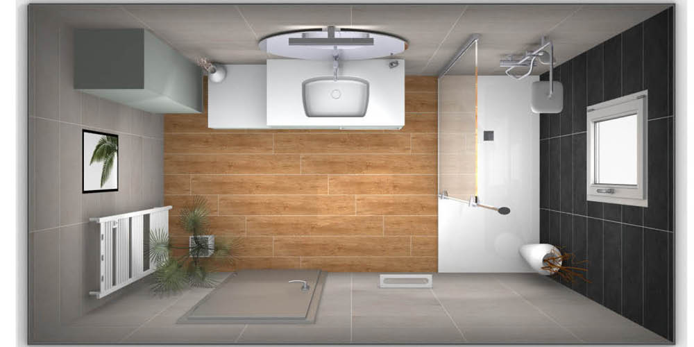 projet-renovation-salle-bain-douche-S2ED-Poitier-3D Projet rénovation salle de bain douche Plan 3D