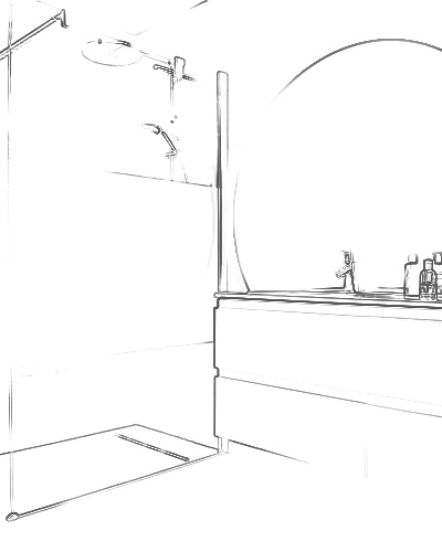 projet-renovation-salle-bain-douche-BELMONTE-Toulouse-3D Projet rénovation salle de bain douche Plan 3D