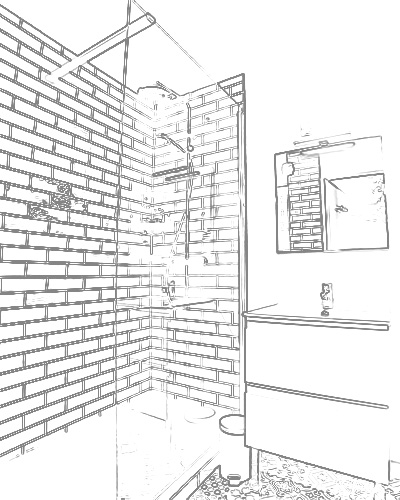 projet-renovation-salle-bain-douche-BELMONTE-Toulouse-3D Projet rénovation salle de bain douche Plan 3D