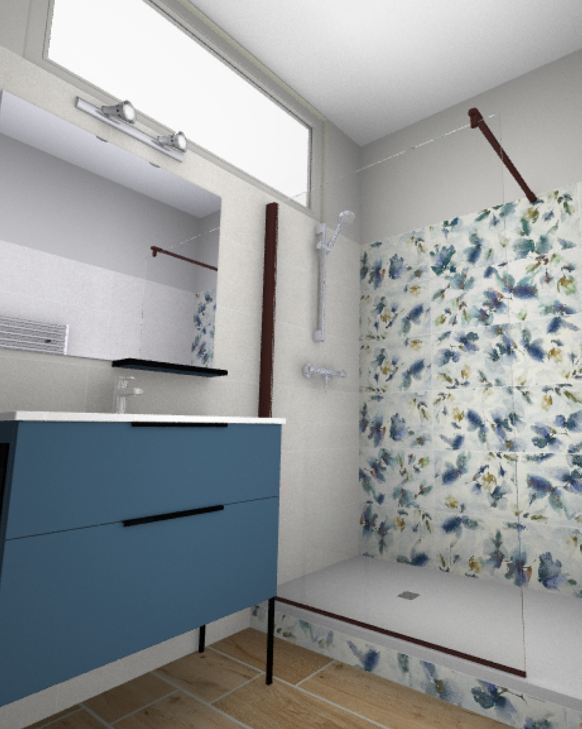 projet-renovation-salle-bain-douche-Lionservice-Dijon-3D Projet rénovation salle de bain douche Plan 3D