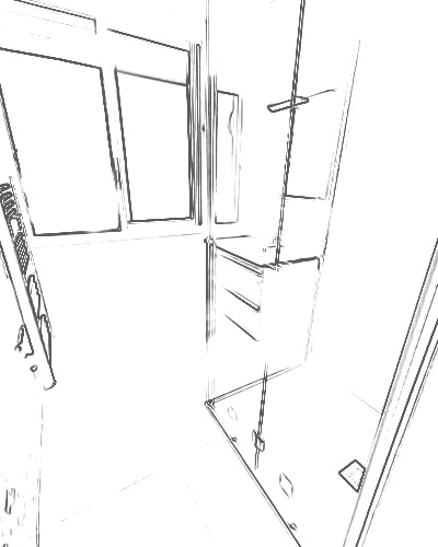 projet-renovation-salle-bain-douche-Bailloeuil-Perpignan-3D Projet rénovation salle de bain douche Plan 3D
