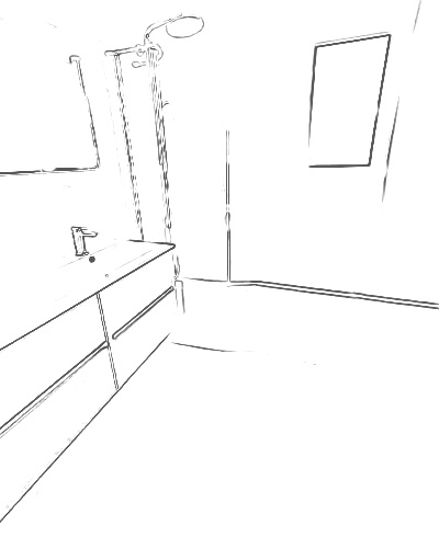 projet-renovation-salle-bain-douche-Bailloeuil-Perpignan-3D Projet rénovation salle de bain douche Plan 3D