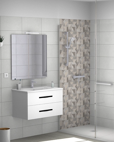 Rénovation d'une salle de bains, scandinave minimaliste par Dupré en Charentes Maritime (17), photo 3D Rénovation d'une salle de bains, scandinave minimaliste par Dupré en Charentes Maritime (17), photo 3D
