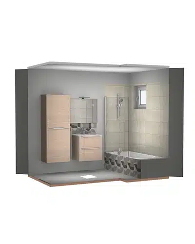 Modernisation d'une salle de bains, par Maciejowski sur Limoges (17), image 3D Modernisation d'une salle de bains, par Maciejowski sur Limoges (17), image 3D