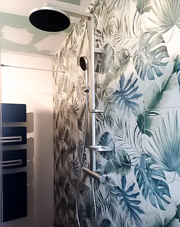 salle de bains classique art déco par Bailloeuil sur Perpignan (66), photo après colonne de douche salle de bains classique art déco par Bailloeuil sur Perpignan (66), photo après colonne de douche